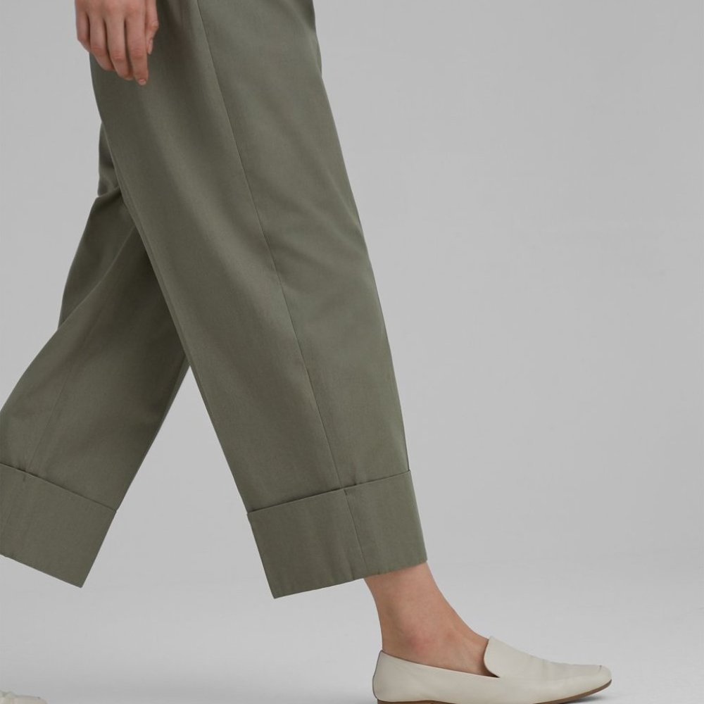 Club Monaco Cuffed Chinos Wide Leg Pants - Picture 6 of 9